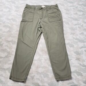 L.L. Bean Pants Womens 14 Green Pockets Outdoors Hiking Travel